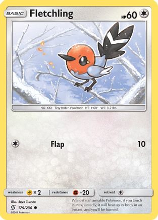SM  Unified Minds  179/236 Fletchling  - Common