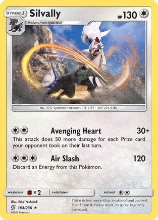 SM  Unified Minds  184/236 Silvally  - Holofoil - Holo Rare