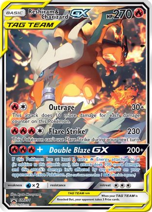 SM Promos  SM201 PSA9 #50669948 Reshiram & Charizard GX  - Holofoil - Promo