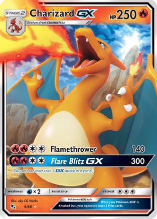 Hidden Fates  009/68 Charizard GX  - Holofoil - Ultra Rare