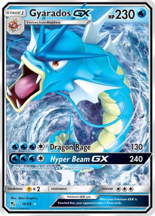 Hidden Fates  016/68 Gyarados GX  - Holofoil - Ultra Rare