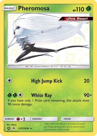 Hidden Fates Shiny Vault  SV5/SV94 Pheromosa  - Holofoil - Shiny Holo Rare