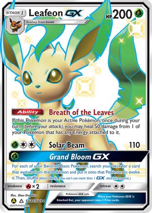 Hidden Fates Shiny Vault  SV46/SV94 Leafeon GX  - Holofoil - Shiny Holo Rare