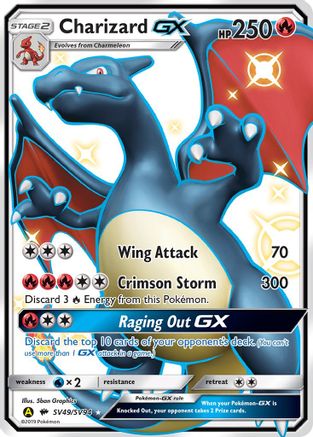 Hidden Fates Shiny Vault  SV49/SV94 Charizard GX  - Holofoil - Shiny Holo Rare