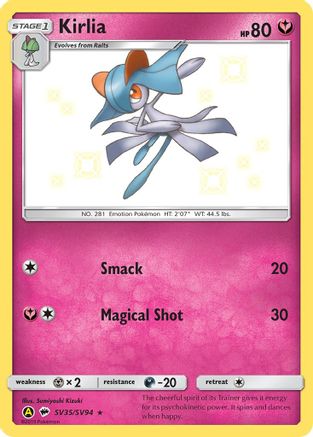 Hidden Fates Shiny Vault  SV35/SV94 Kirlia  - Holofoil - Shiny Holo Rare