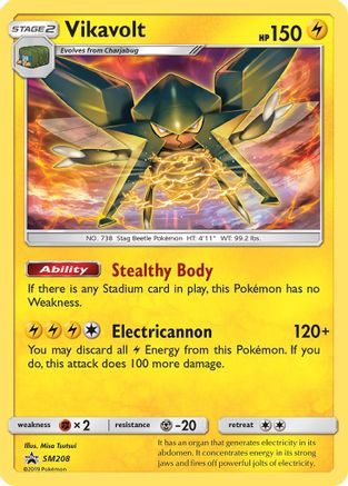 SM Promos  SM208 Vikavolt  - Holofoil - Promo