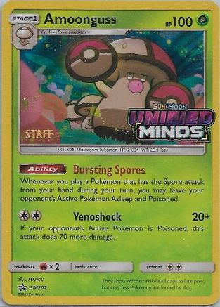 SM Promos  Amoonguss - SM202 (Prerelease) [Staff]  - Holofoil - Promo
