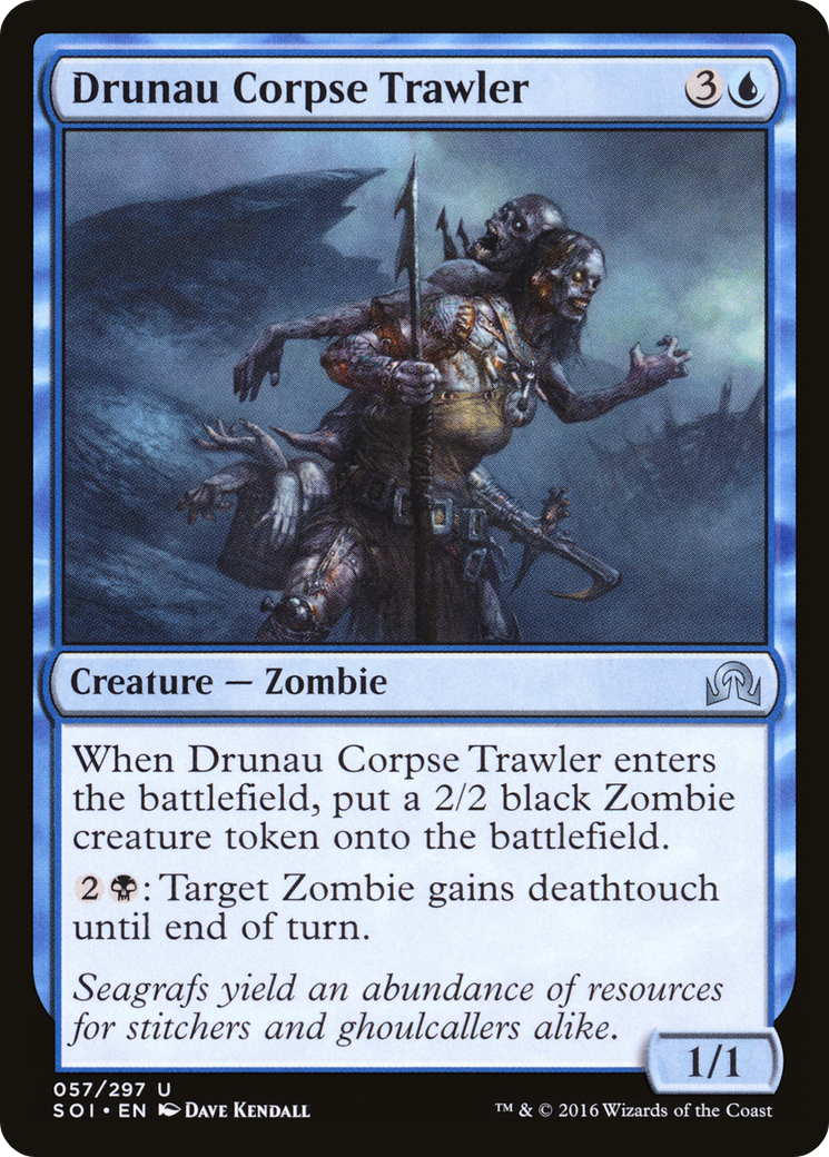 Shadows over Innistrad - (SOI-057) - Drunau Corpse Trawler Foil