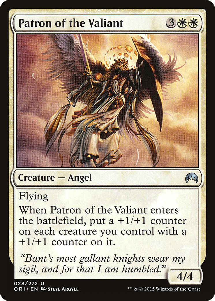 Magic Origins - (ORI-028) - Patron of the Valiant Foil