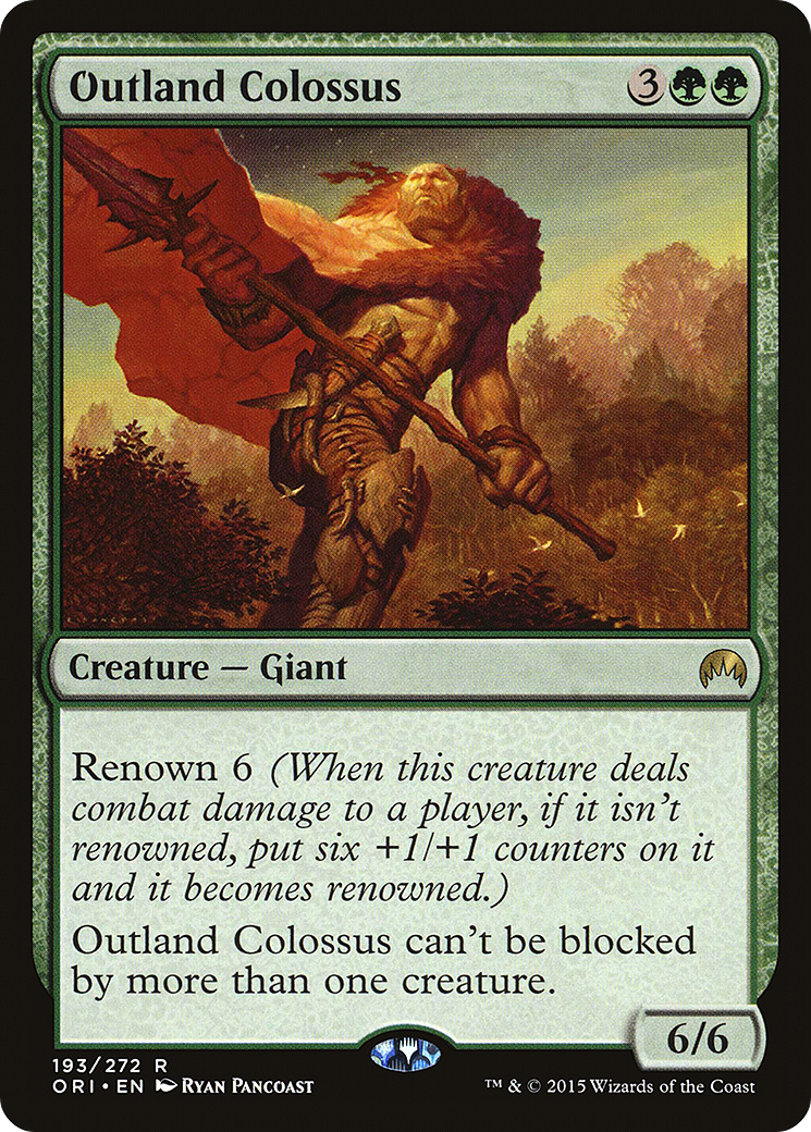 Magic Origins - (ORI-193) - Outland Colossus Foil