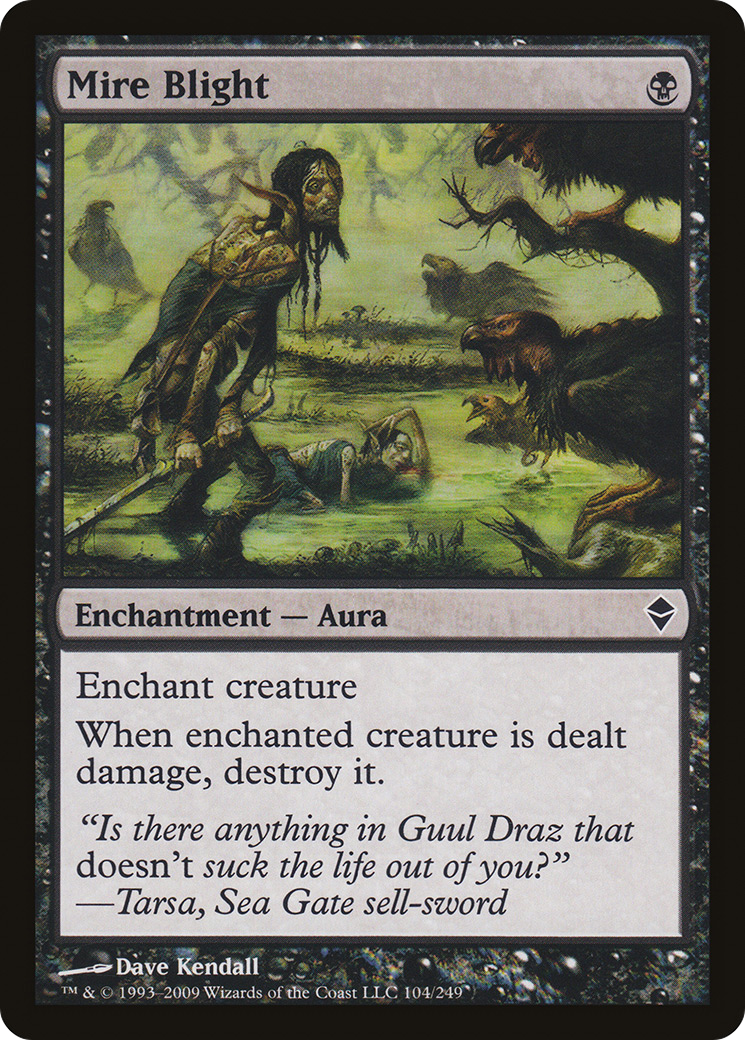 Zendikar - (ZEN-104) - Mire Blight Foil