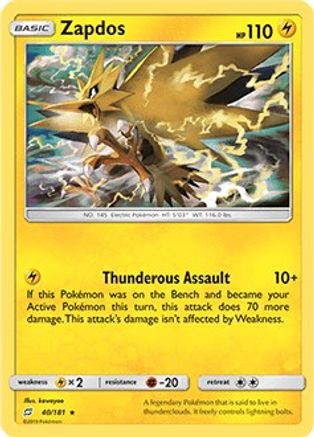 Deck Exclusives  040/181 Zapdos  - Rare