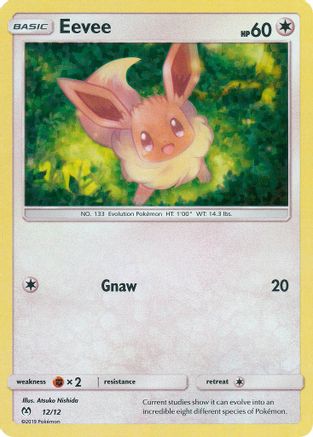 McDonalds Promos 2019 /12 Eevee - 12/12  - Holofoil - Promo