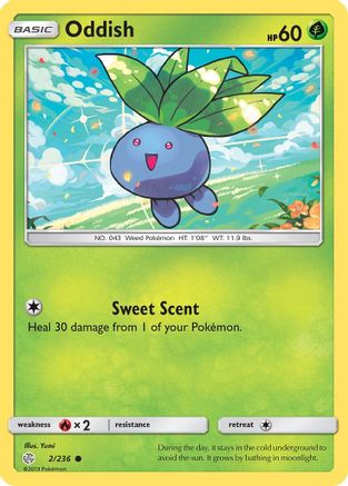 SM  Cosmic Eclipse  002/236 Oddish  - Common