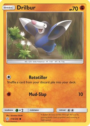 SM  Cosmic Eclipse  114/236 Drilbur  - Common