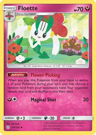 SM  Cosmic Eclipse  151/236 Floette  - Uncommon