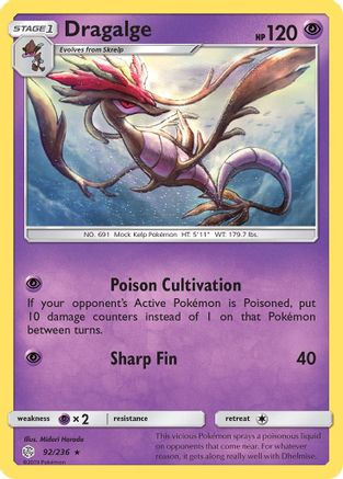 SM  Cosmic Eclipse  092/236 Dragalge  - Rare