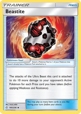SM  Cosmic Eclipse  185/236 Beastite  - Uncommon