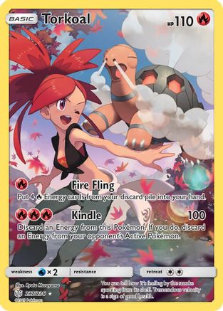SM  Cosmic Eclipse  237/236 Torkoal (Secret)  - Holofoil - Secret Rare