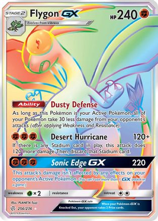 SM  Cosmic Eclipse  256 Flygon GX (Secret)  - Holofoil - Secret Rare