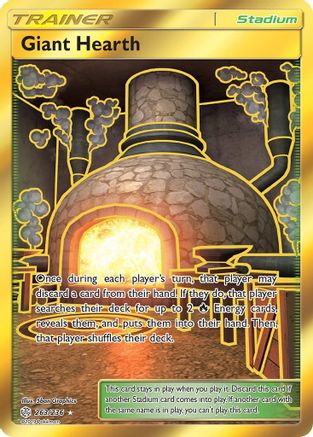 SM  Cosmic Eclipse  263 Giant Hearth (Secret)  - Holofoil - Secret Rare