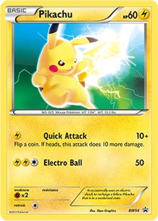 Black and White Promos  BW54 Pikachu  - Rare