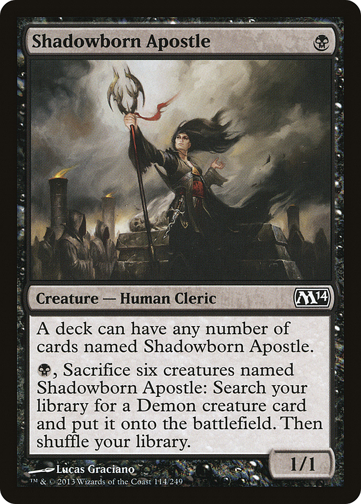 Magic 2014 - (M14-114) - Shadowborn Apostle Foil