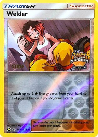 League & Championship Cards  189a/214 Welder  - Reverse Holofoil - Promo
