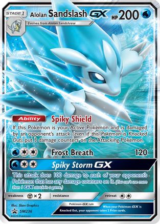 SM Promos  SM236 Alolan Sandslash GX  - Holofoil - Promo