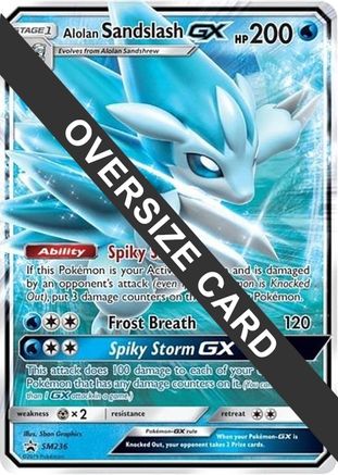 Jumbo Cards  Alolan Sandslash GX - SM236  - Holofoil - Promo