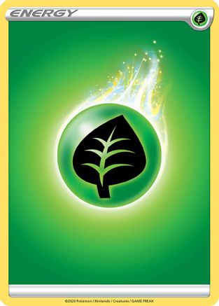 SWSH01 Sword & Shield Base Set  Grass Energy  - Reverse Holofoil - Common