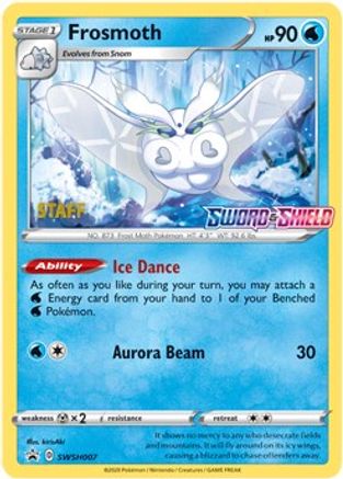 SWSH Sword & Shield Promo Cards  Frosmoth - SWSH007 (Prerelease) [Staff]  - Holofoil - Promo