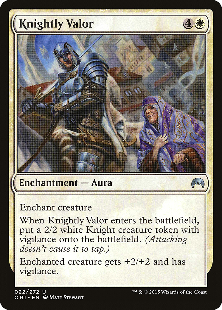 Magic Origins - (ORI-022) - Knightly Valor