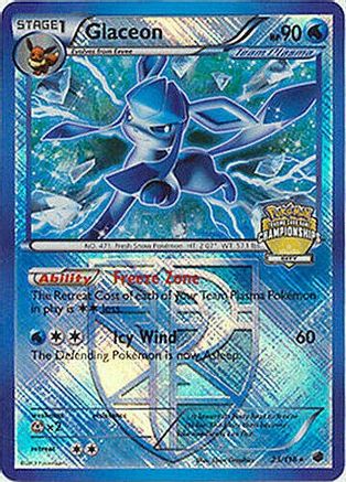 League & Championship Cards /116 Glaceon - 23/116 (City Championships)  - Reverse Holofoil - Promo