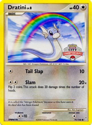 League & Championship Cards /146 Dratini - 91/146 (City Championships)  - Promo