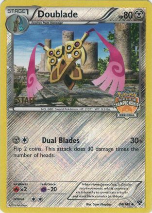 League & Championship Cards /146 Doublade - 84/146 (Regional Championships) [Staff]  - Reverse Holofoil - Promo
