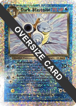Jumbo Cards /S4 Dark Blastoise - S2/S4 (Box Topper)  - Reverse Holofoil - Promo