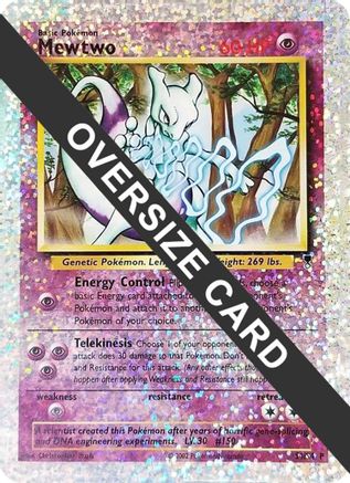 Jumbo Cards  0S4/S4 Mewtwo  - Reverse Holofoil - Promo