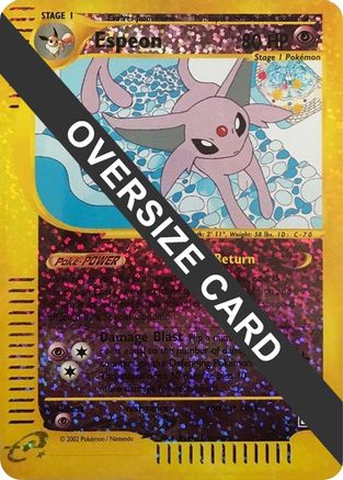 Jumbo Cards /12 Espeon - 6/12 (Box Topper)  - Reverse Holofoil - Promo