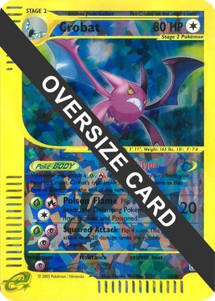 Jumbo Cards /12 Crobat - 10/12 (Box Topper)  - Reverse Holofoil - Promo