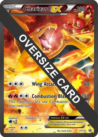 Jumbo Cards  Charizard EX - XY121 (XY Black Star Promos)  - Holofoil - Promo
