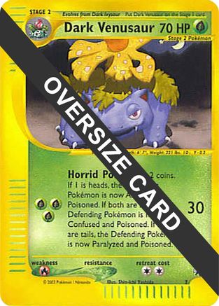 Jumbo Cards  Dark Venusaur - 7 (Best of Game 7 Promo)  - Promo