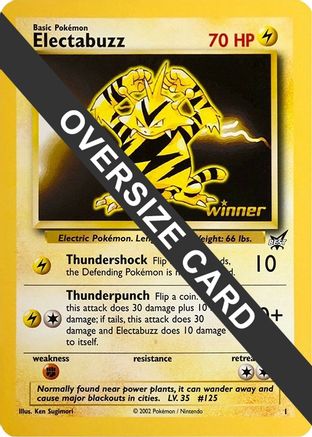 Jumbo Cards  Electabuzz - 1 (Best of Game 1 Promo)  - Promo