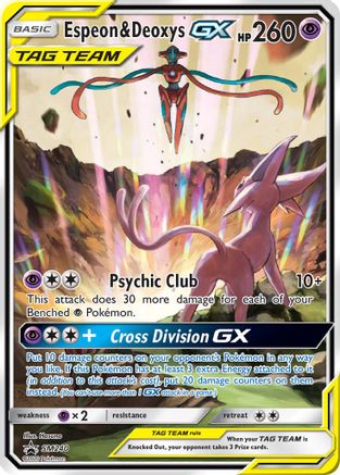 SM Promos  SM240 Espeon & Deoxys GX  - Holofoil - Promo