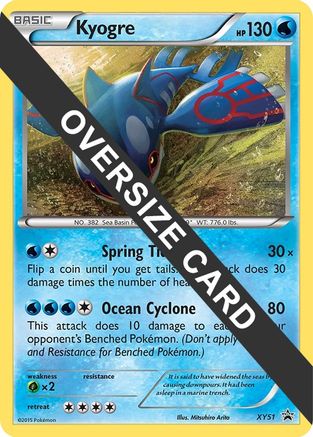Jumbo Cards  Kyogre - XY51  - Holofoil - Promo