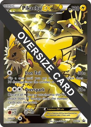 Jumbo Cards  Pikachu EX - XY124  - Holofoil - Promo
