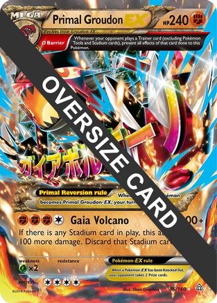 Jumbo Cards /160 Primal Groudon EX - 86/160  - Holofoil - Promo