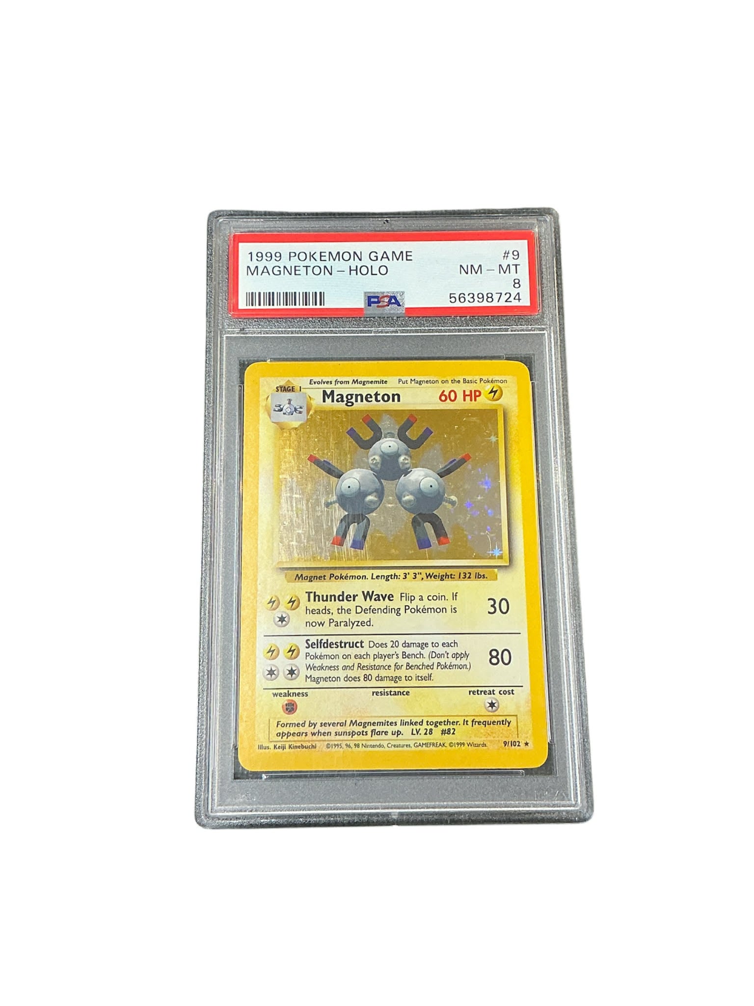Base Set  009/102 PSA8 #56398724 Magneton  - Holofoil - Holo Rare