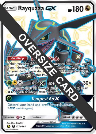 Jumbo Cards /168 Rayquaza GX - 177a/168  - Holofoil - Promo