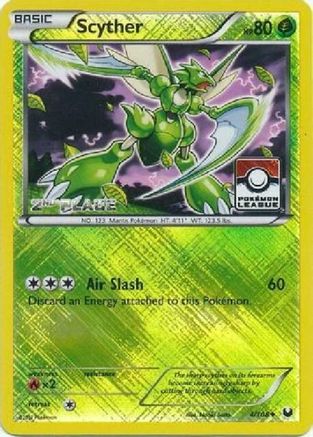 League & Championship Cards /108 Scyther - 4/108 (Pokemon League) [2nd Place]  - Reverse Holofoil - Promo